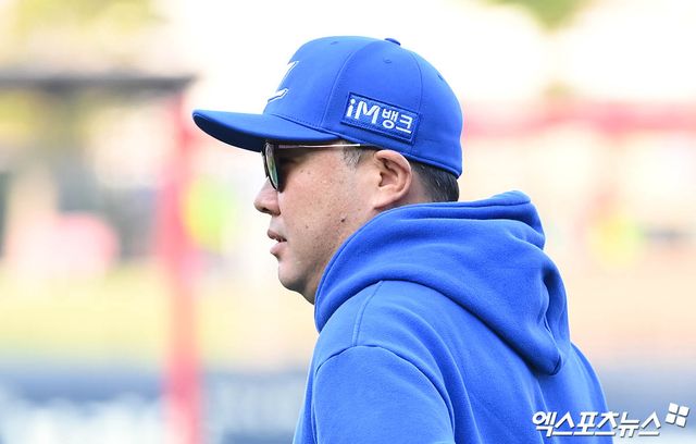 박진만 삼성 감독은 아기 사자들의 성장세에 미소를 보였다. 엑스포츠뉴스 DB