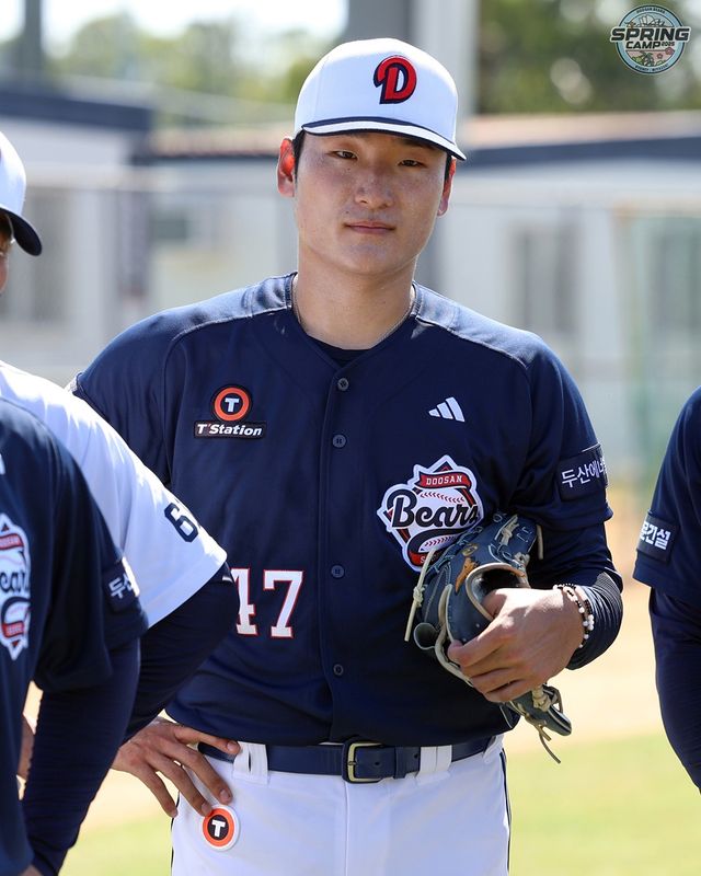 두산 베어스 투수 곽빈이 호주 시드니 블랙타운에서 열리는 스프링캠프에 참가해 훈련을 소화하고 있다. 두산 베어스