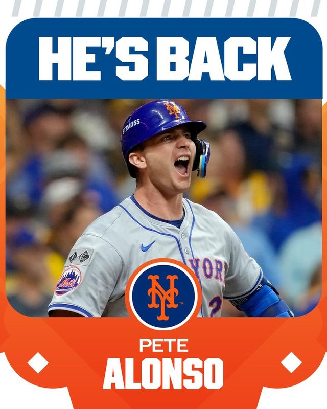 FA 내야수 알론소(사진)는 협상 장기전 끝에 메츠 잔류를 선택했다. 이로써 소토와 함께 리그 최강 '핵타선'을 구축하게 됐다. MLB 공식 SNS