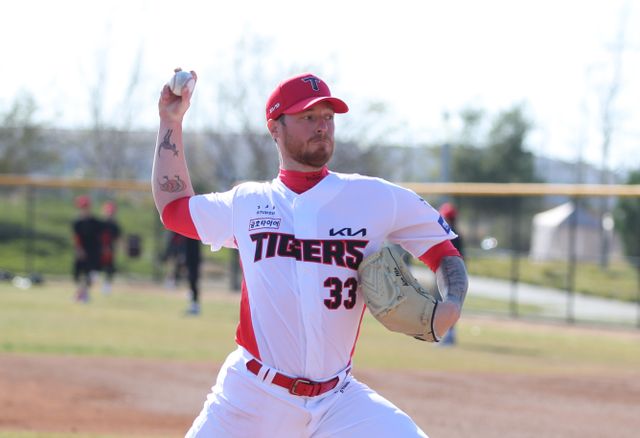 2025 시즌 KBO리그 KIA 타이거즈에서 뛰게 된 미국 출신 우완 파이어볼러 아덤 올러. 사진 KIA 타이거즈