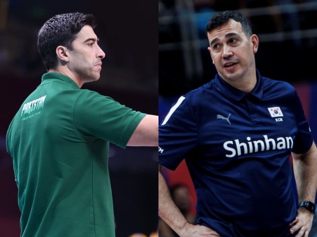 남녀 배구 대표팀이 5월 초 진천선수촌에 소집돼 훈련을 소화한다. 왼쪽부터 이사나예 라미레즈 남자대표팀 감독, 페르난도 모랄레스 여자대표팀 감독. FIVB