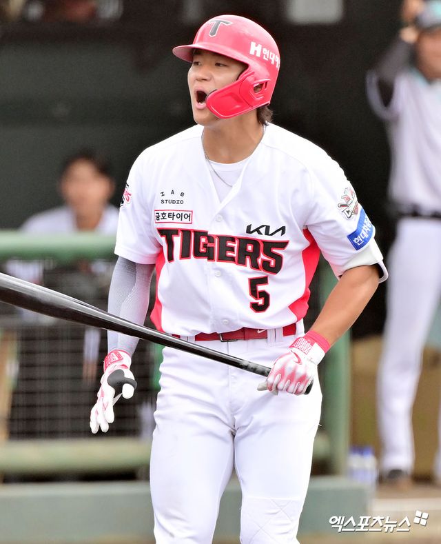 KIA 타이거즈 내야수 김도영이 14일 잠실 두산전에서 2번 타자 3루수로 선발 출전한다. 엑스포츠뉴스 DB