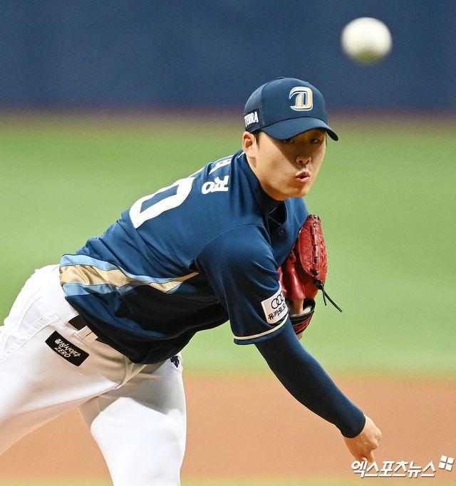 NC 투수 김태경은 17일 잠실구장에서 열린 '2025 신한 SOL Bank KBO 시범경기' LG전에서 선발 등판했다. 선발 투수 후보로 많은 기대를 받고 있는 그는 2회말 무사 만루 위기를 넘기는 등 3⅔이닝 무실점으로 강렬한 인상을 넘겼다. 엑스포츠뉴스 DB