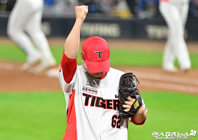 KIA 투수 정해영은 다가올 2025시즌에도 마무리 투수로 나설 전망이다. 세이브왕 출신 조상우와 함께 시너지 효과를 내려 한다. 엑스포츠뉴스 DB