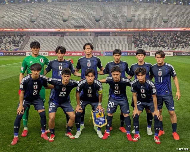 후나코시 유조 감독이 이끄는 일본 U-20 축구대표팀이 21일(한국시간) 스페인 발렌시아 베니도롬에 있는 에스타디오 무니시팔 길레르모 아모르에서 열린 프랑스 U-20 대표팀과의 스페인 4개국 친선대회 첫 경기에서 3-1로 완승을 거뒀다.&nbsp;일본축구협회