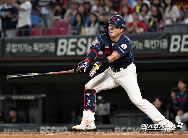 롯데 자이언츠 내야수 고승민이 지난 22~23일 LG 트윈스와의 2025 시즌 개막 2연전에서 8타수 무안타로 침묵했다. 사진 엑스포츠뉴스 DB