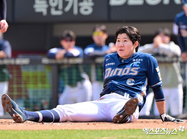 NC 내야수 박민우(사진)는 사촌동생인 한화 투수 박부성에게 프로 선배로서 조언을 건넸다. 엑스포츠뉴스 DB