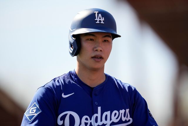 시범경기 부진으로 2025 시즌 개막을 메이저리그가 아닌 마이너리그에서 맞이하는 LA 다저스 소속 내야수 김혜성. 사진 연합뉴스