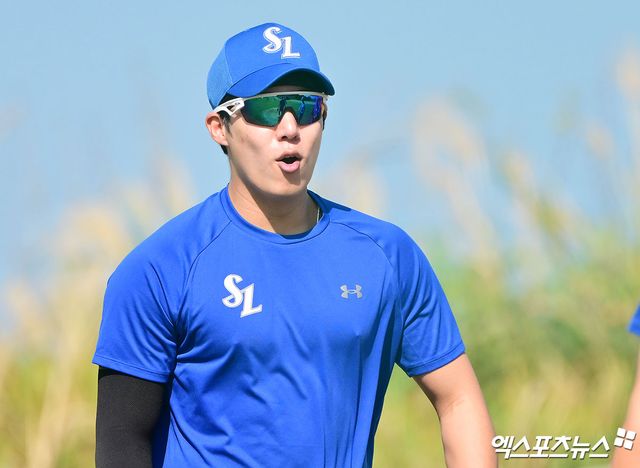 삼성 투수 원태인은 3일 아카마구장에서 열린 팀 훈련에 참가했다. 1년 앞으로 다가올 국제대회 승선과 리그 최고 에이스로 자존심을 지키기 위해 2025시즌 만반의 준비를 하고 있다. 엑스포츠뉴스 DB