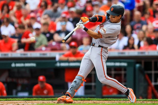 샌프란시스코 자이언츠 이정후가 30일 2025 미국 메이저리그 신시내티 레즈전에 출전해 타격하고 있다. REUTERS 연합뉴스