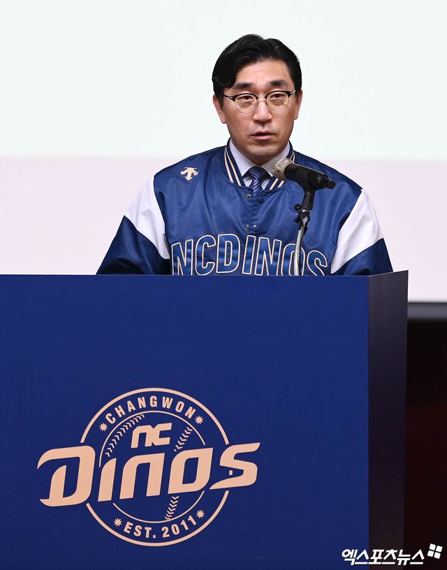 이진만 NC 대표이사는 30일 창원 NC파크 기자실에서 취재진을 만나 사고 발생 후 경과와 이와 관련된 구단 대처 과정을 알렸다. 엑스포츠뉴스 DB