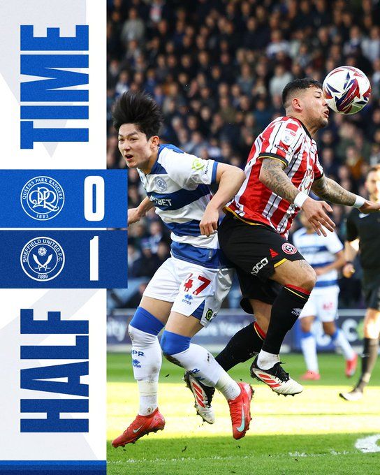 QPR이 지난 2일(한국시간) 영국 런던에 있는 로프터스 로드에서 열린 셰필드 유나이티드와의 2024-2025시즌 챔피언십 35라운드 홈 경기서 1-2로 졌다. QPR