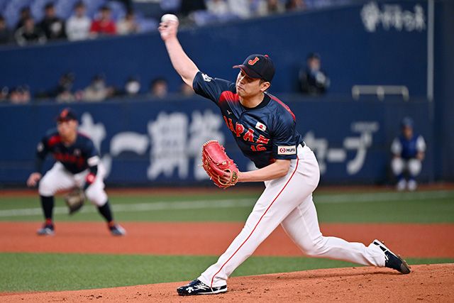 일본 야구대표팀이 네덜란드와 연이틀 평가전에서 1피안타 완봉승 결과를 이끌었다. 사무라이 재팬 홈페이지 캡처