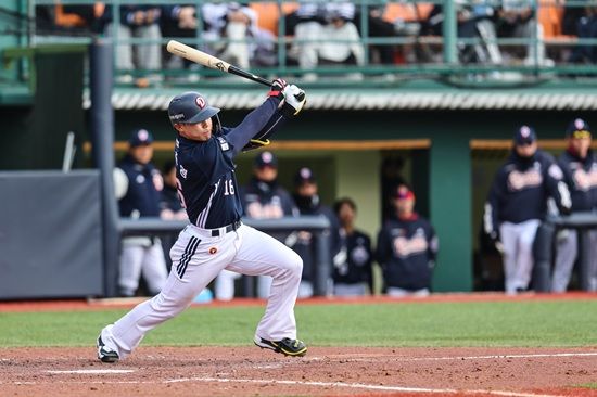 두산 베어스 내야수 박준영이 8일 청주 한화 이글스전에서 선발 출전해 멀티히트 활약상을 선보였다. 두산 베어스