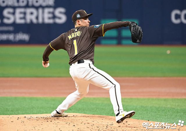 미국 메이저리그 샌디에이고 파드리스 소속 일본인 투수 마쓰이 유키가 2025 시즌 개막 후 2경기 연속 무실점 호투를 선보였다. 사진 엑스포츠뉴스 DB
