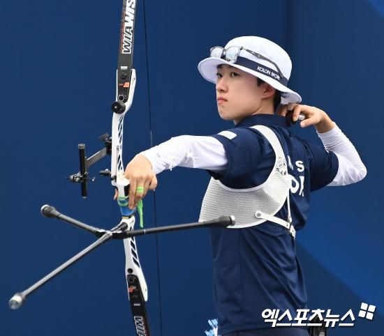 안산은 18일 강원 원주양궁장에서 끝난 2025 양궁 국가대표 최종 2차 평가전에서 리커브 여자부 3위를 차지, 올해 열리는 주요 국제대회에 출전할 자격을 얻은 뒤 이렇게 말했다.&nbsp;엑스포으뉴스DB