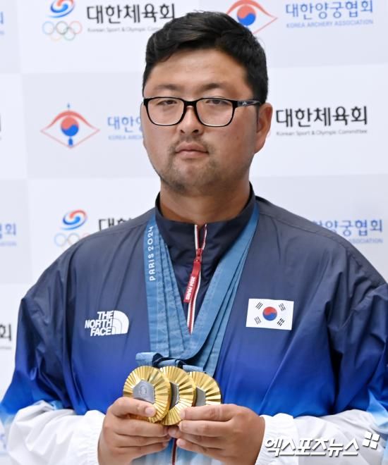 김우진(청주시청)이 18일 원주양궁장에서 진행된 2025 양궁 국가대표 최종 2차 평가전을 통해 올 시즌 남자 리커브 국가대표로 선발된 뒤, 앞으로도 계속 최고의 자리를 지키기 위해 노력하겠다고 말했다.&nbsp;엑스포츠뉴스DB