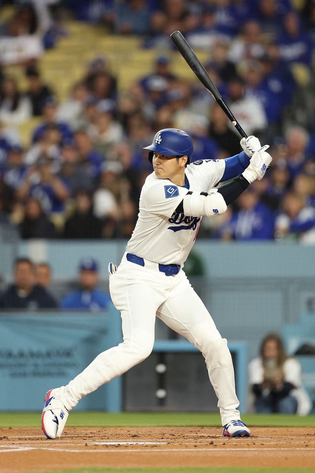 LA 다저스 오타니 쇼헤이가 2025 미국 메이저리그 정규시즌 경기에 출전해 타격하고 있다. AFP 연합뉴스