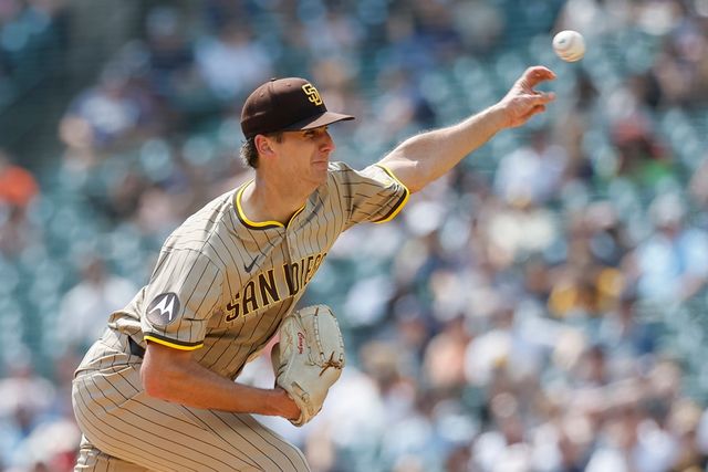 샌디에이고 투수 하트는 지난 24일(한국시간) 코메리카필드에서 열린 '2025 메이저리그' 디트로이트전에서 선발 등판했다. 피홈런 두 방에 발목이 잡혀 4⅓이닝 2실점으로 패전 투수가 됐다. 이달 들어 기복 있는 투구를 보이고 있다. 연합뉴스 AP