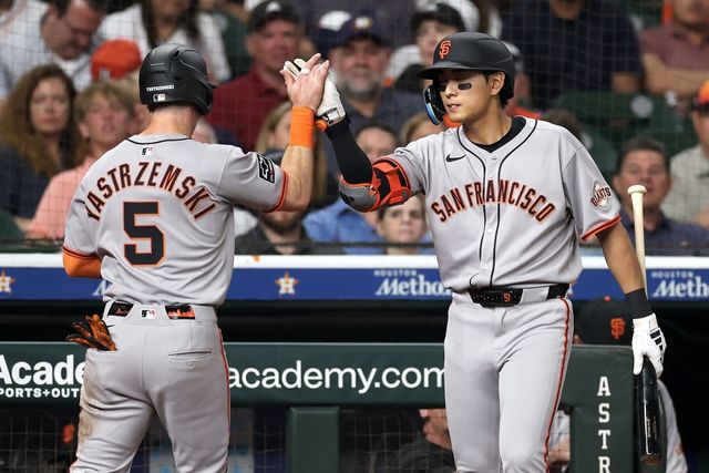 샌프란시스코 자이언츠 외야수 이정후가 3일 미국 텍사스주 휴스턴에 위치한 다이킨파크에서 열린 2025 미국프로야구 메이저리그(MLB) 휴스턴 애스트로스와의 원정경기에 출전하지 않았다. 휴식 차원의 결정이었다. AFP 연합뉴스