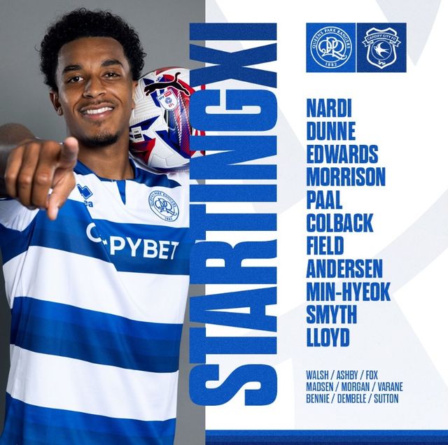 퀸즈파크레인저스(QPR)은 5일(한국시간) 오후 11시 영국 런던에 위치한 로프터스 로드에서 열리는 카디프 시티와의 2024-2025시즌 잉글랜드 챔피언십(2부) 40라운드 홈경기를 앞두고 선발 명단을 공개했다. 지난달 30일 스토크 시티와의 잉글랜드 챔피언십 39라운드 원정 경기에서 득점에 성공해 영국 무대 데뷔골을 터트린 양민혁은 선발 명단에 이름을 올리면서 2경기 연속 공격포인트를 노린다. QPR