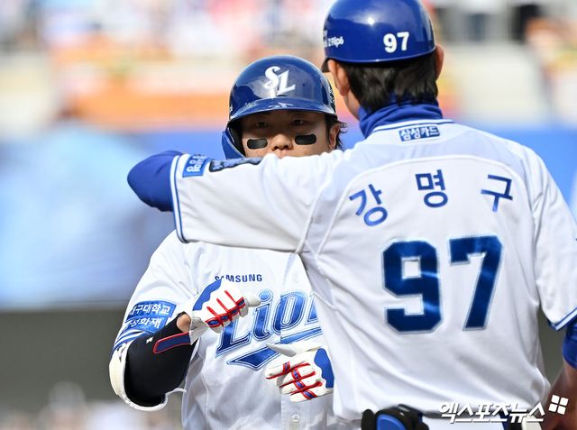 8일 오후 대구삼성라이온즈파크에서 열린 '2025 신한 SOL Bank KBO리그' SSG 랜더스와 삼성 라이온즈의 경기, 삼성이 7:3으로 승리하면서 2위 탈환에 성공했다. 류지혁은 4타수 2안타 1타점 1득점을 기록했다. 엑스포츠뉴스 DB