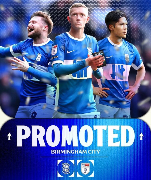 크리스 데이비스 감독이 이끄는 버밍엄 시티가 9일(한국시간) 영국 피터버러에 있는 웨스턴 홈즈 스타디움에서 열린 피터버러와의 2024-2025시즌 리그 원(3부) 31라운드 원정 순연 경기에서 2-1로 승리했다.&nbsp;이 승리로 버밍엄은 2부리그 챔피언십으로 승격을 확정지었다. 버밍엄