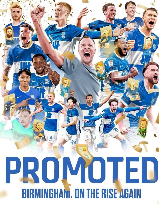 크리스 데이비스 감독이 이끄는 버밍엄 시티가 9일(한국시간) 영국 피터버러에 있는 웨스턴 홈즈 스타디움에서 열린 피터버러와의 2024-2025시즌 리그 원(3부) 31라운드 원정 순연 경기에서 2-1로 승리했다.&nbsp;이 승리로 버밍엄은 2부리그 챔피언십으로 승격을 확정지었다. 버밍엄