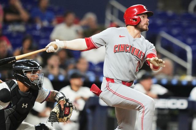 미국 메이저리그 신시내티 레즈에서 2025 시즌 초반 뛰어난 타격 성적을 기록 중인 미국인 내야수 개빈 럭스. 사진 연합뉴스