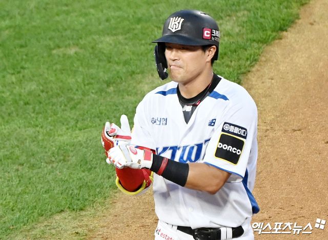 KT 내야수 천성호는 11일 수원KT위즈파크에서 열릴 '2025 신한 SOL Bank KBO 리그' KT와 더블헤더 2경기에서 8번타자 2루수로 선발 출전할 예정이다. 엑스포츠뉴스 DB