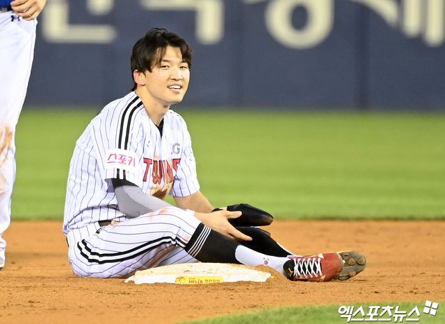 LG 외야수 박해민은 14일 잠실구장에서 열린 '2025 신한 SOL Bank KBO 리그' 키움과 주중 3연전 두 번째 경기에서 1번타자 중견수로 선발 출전했다. 3회말 도루 2개를 기록해 공격에 활력을 불어넣었다. 엑스포츠뉴스 DB