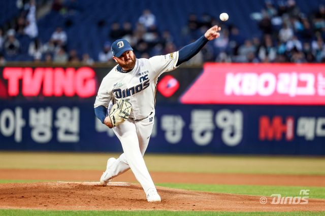 NC 투수 로건은 17일 울산문수야구장에서 열린 '2025 신한 SOL Bank KBO 리그' 키움과 더블헤더 1경기에서 선발 등판했다. 6이닝 1실점(무자책점) 깔끔투로 상대 타선을 깔끔하게 제압했다. NC 다이노스