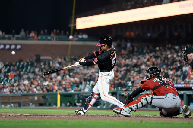 샌프란시스코 자이언츠 이정후가 미국 메이저리그 경기에 출전해 타격하고 있다. AFP 연합뉴스