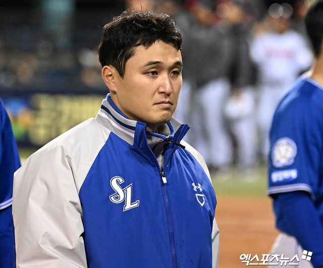 삼성 라이온즈 우완 최원태가 지난 17일 사직 롯데 자이언츠전에서 타구에 맞은 여파로 이튿날 1군 엔트리에서 말소됐다. 사진 엑스포츠뉴스 DB