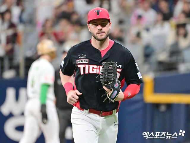 KIA 타이거즈 외국인 타자 패트릭 위즈덤, 지난 13일 허리 통증으로 1군 엔트리에서 빠진 뒤 현재 회복 과정을 거치고 있다. 사진 엑스포츠뉴스 DB