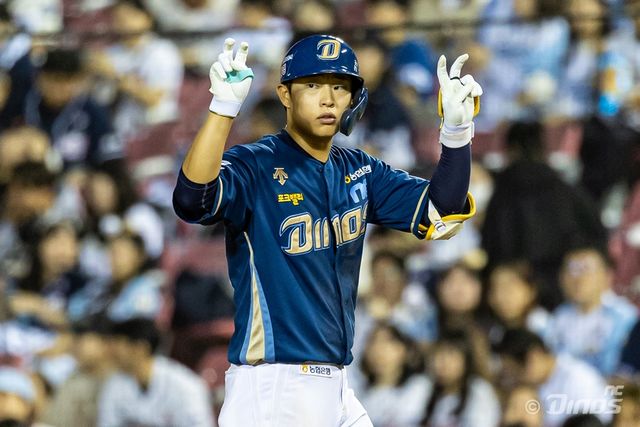 NC 내야수 김한별은 4일 사직구장에서 열릴 '2025 신한 SOL Bank KBO 리그' 롯데와 주말 3연전 마지막 경기에서 9번타자 2루수로 선발 출전한다. NC 다이노스