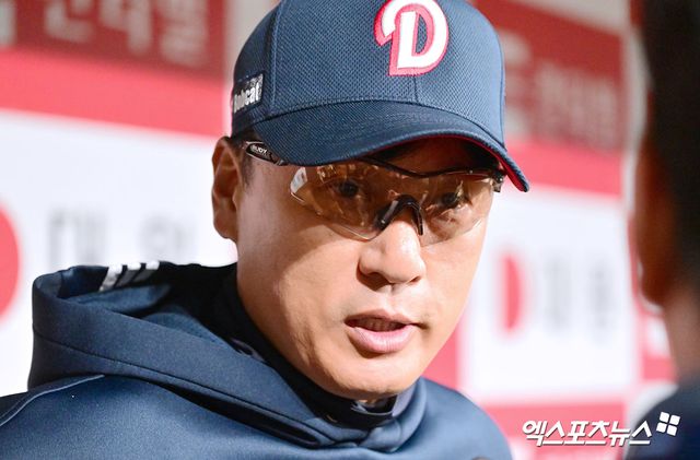 이승엽 감독이 이끄는 두산 베어스가 5일 서울 잠실야구장에서 열리는 2025 신한 SOL KBO리그 LG 트윈스와의 팀 간 4차전에서 3연승에 도전한다. 사진 엑스포츠뉴스 DB