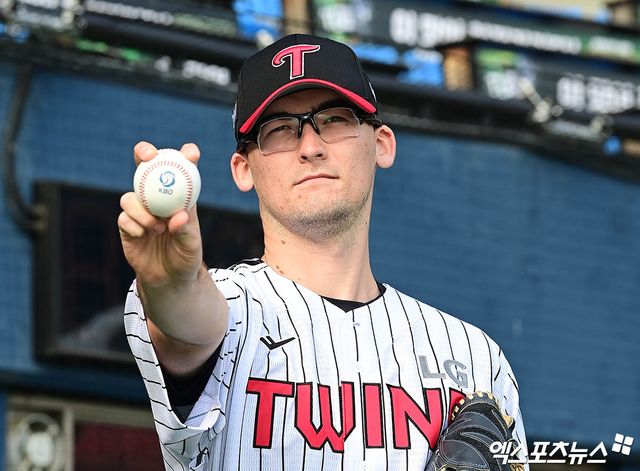 지난 5월 4일 잠실 SSG 랜더스전에 선발등판, 6이닝 3실점 호투와 함께 LG 트윈스의 2연승을 이끈 호주 출신 우완 코엔 윈. 사진 엑스포츠뉴스 DB
