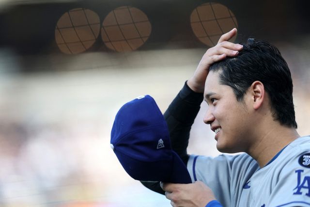 LA 다저스 오타니 쇼헤이가 11일 샌디에이고 파드리스의 홈구장인 펫코파크에서 세 번째 라이브 피칭을 진행했다. 3이닝 동안 44구를 던지면서 컨디션을 점검했다. AFP 연합뉴스