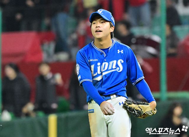 삼성 라이온즈 내야수 양도근이 올해 정규시즌 경기에서 수비에 임하고 있다. 엑스포츠뉴스 DB