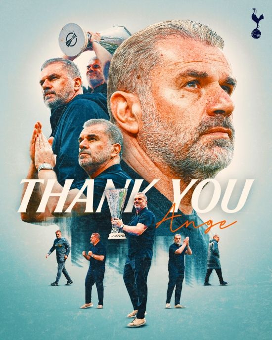 토트넘 홋스퍼가 결국 결단을 내렸다. 17년 무관을 끊은 안지 포스테코글루 감독과 갈라섰다.&nbsp; 토트넘은 7일(한국시간) 구단 홈페이지를 통해 포스테코글루 감독과 결별한다고 결정했다고 발표했다. 두 시즌만의 결별이다.&nbsp;토트넘