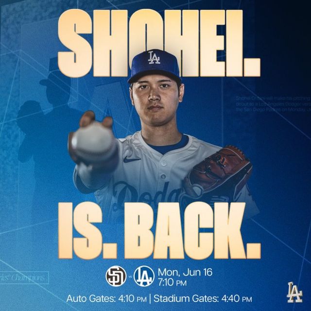 '이도류' 오타니 쇼헤이가 663일 만에 마운드에 오른다. 그는 앞서 '사실 투타 겸업 선수로서의 모습이 내게는 원래 모습이고, 작년이 오히려 비정상이었다. 다시 원래대로 돌아가는 것'이라 말했다. LA 다저스 SNS