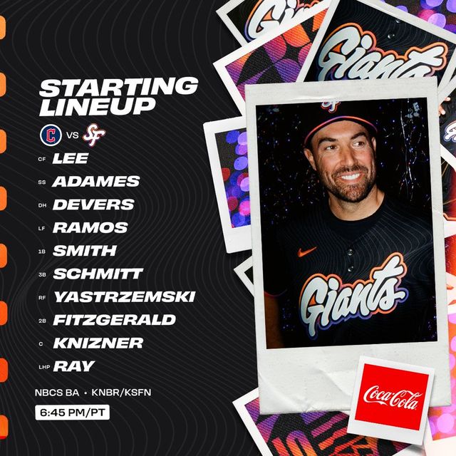 트레이드를 통해 샌프란시스코 자이언츠에 합류한 라파엘 데버스가 3번 타자-지명타자로 이적 첫 경기에 나선다. 그는 이날 경기를 앞두고 기자회견에 나섰다. 샌프란시스코 자이언츠 SNS