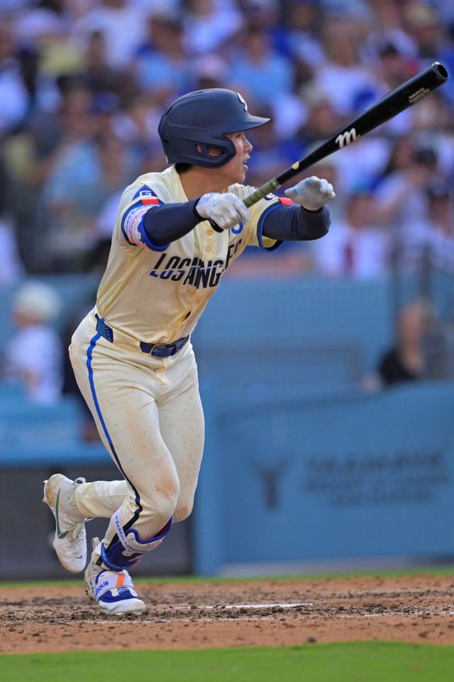 2일 미국 캘리포니아주 로스앤젤레스의 다저스타디움에서 열린 2025 미국프로야구 메이저리그 뉴욕 양키스와 LA 다저스의 경기, 다저스 김혜성이 교체 출전해 1타수 무안타를 기록했다. REUTERS 연합뉴스