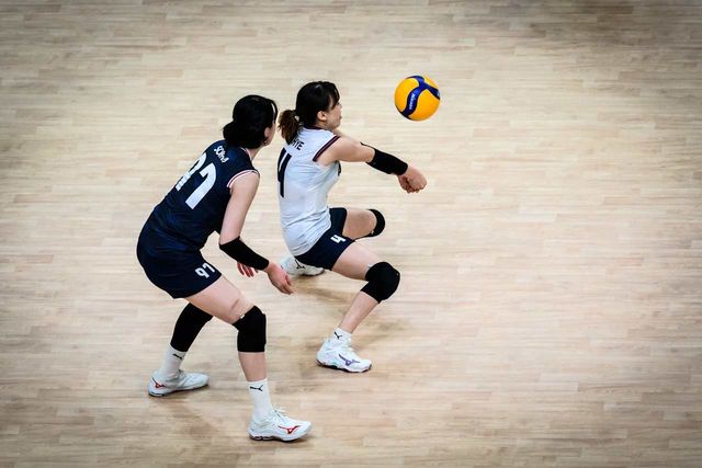 20일 튀르키예 이스탄불에서 열린 2025 국제배구연맹 발리볼네이션스리그 2주 차 2차전 한국과 벨기에의 경기, 한국이 세트스코어 1:3으로 패배하면서 2연승 도전에 실패했다. 한국 이선우가 공격을 시도하고 있다. FIVB 공식 홈페이지