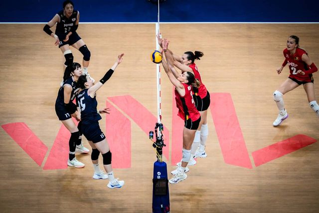 20일 튀르키예 이스탄불에서 열린 2025 국제배구연맹 발리볼네이션스리그 2주 차 2차전 한국과 벨기에의 경기, 한국이 세트스코어 1:3으로 패배하면서 2연승 도전에 실패했다. 한국 이선우가 공격을 시도하고 있다. FIVB 공식 홈페이지