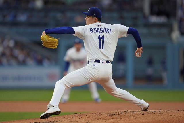 미국 메이저리그 LA 다저스에서 뛰고 있는 일본인 투수 사사키 로키가 21일(한국시간) 60일짜리 부상자 명단(IL)에 등재됐다. 사진 연합뉴스