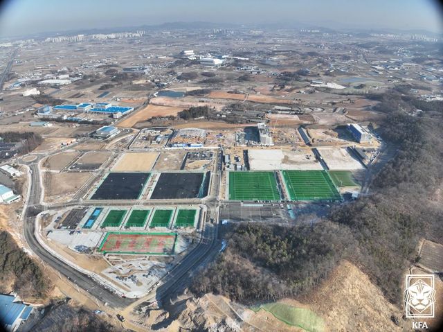 대한민국축구종합센터 건설 현장 전경