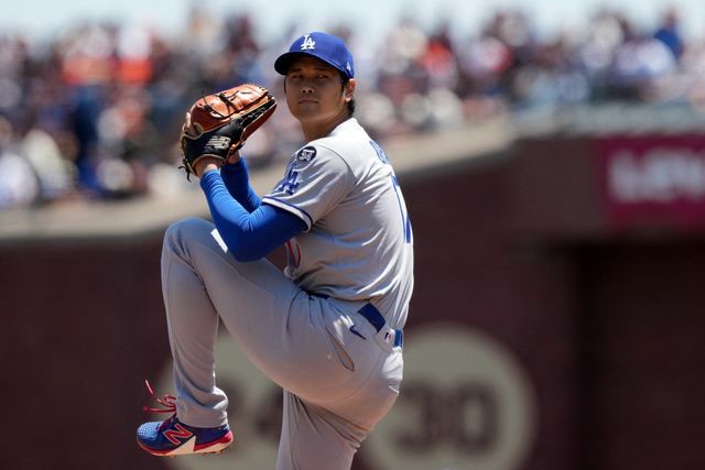 LA 다저스 오타니 쇼헤이가 13일(한국시간) 미국 캘리포니아주 샌프란시스코의 오라클파크에서 열린 2025 미국 메이저리그(MLB)에 선발 등판해 3이닝 1피안타 1볼넷 4탈삼진 무실점을 기록했다. 오타니의 시즌 평균자책점은 1.50에서 1.00으로 하락했다. Imagn Images 연합뉴스