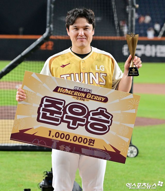 지난 11일 오후 대전한화생명볼파크에서 열린 '2025 신한 SOL Bank KBO 올스타전 홈런레이스, 삼성 디아즈가 홈런레이스 우승을 차지했다. 엑스포츠뉴스 DB